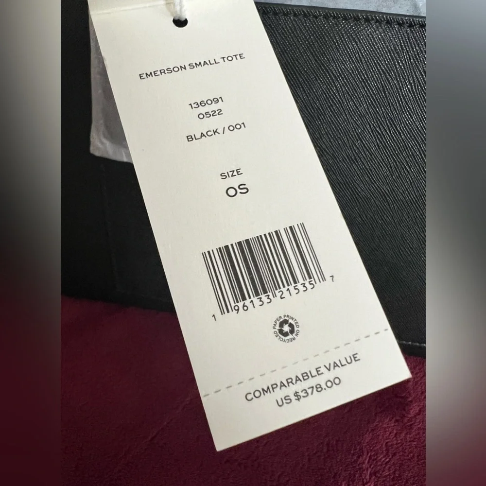 TORY BURCH• Emerson Small Tote• Price Firm